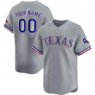 Toddler Texas Rangers Customized Gray Limited Jersey