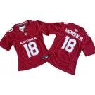 Women's Arizona Cardinals #18 Marvin Harrison Jr Limited Red FUSE Vapor Jersey