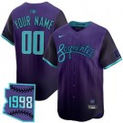 Women's Arizona Diamondbacks Customized Purple 2025 City Connect Limited Jersey