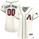 Women's Arizona Diamondbacks Customized Cream Limited Jersey