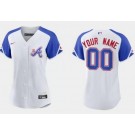 Women's Atlanta Braves Customized White 2023 City Cool Base Jersey