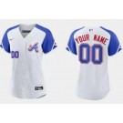 Women's Atlanta Braves Customized White 2023 City Player Number Cool Base Jersey