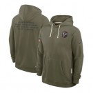 Women's Atlanta Falcons Olive 2025 Salute to Service Sideline Hoodie