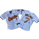 Women's Baltimore Orioles #7 Jackson Holliday White Limited Jersey