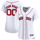 Women's Boston Red Sox Customized White Limited Jersey