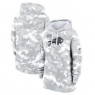 Women's Buffalo Bills Arctic Camo 2024 Salute to Service Club Fleece Pullover Hoodie