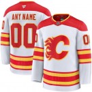 Women's Calgary Flames Customized White Fanatics Authentic Jersey