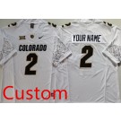Women's Colorado Buffaloes Customized Limited White Alternate FUSE College Football Jersey