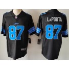 Women's Detroit Lions #87 Sam Laporta Limited Black Vapor Jersey