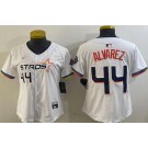 Women's Houston Astros #44 Yordan Alvarez White 2025 City Connect Limited Jersey