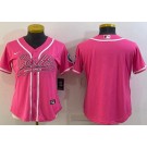 Women's Indianapolis Colts Blank Limited Pink Baseball Jersey