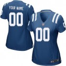Women's Indianapolis Colts Customized Game Blue Jersey