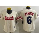 Women's Los Angeles Angels #6 Anthony Rendon Cream City Connect Cool Base Jersey