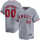 Women's Los Angeles Angels Customized Gray Limited Jersey