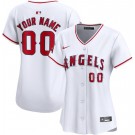 Women's Los Angeles Angels Customized White Limited Jersey