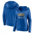 Women's Los Angeles Chargers Blue Victory Script V Neck Pullover Hoodie