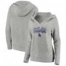 Women's Los Angeles Dodgers 2020 World Series Champions Pullover Hoodie 1005