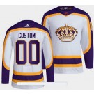 Women's Los Angeles Kings Customized White 2022 Reverse Retro Authentic Jersey