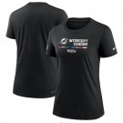 Women's Miami Dolphins Black 2022 Crucial Catch Performance T Shirt