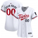 Women's Minnesota Twins Customized White Limited Jersey
