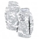 Women's New Orleans Saints Arctic Camo 2024 Salute to Service Club Fleece Pullover Hoodie
