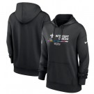 Women's New Orleans Saints Black 2022 Crucial Catch Therma Performance Pullover Hoodie