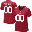 Women's New York Giants Customized Game Red Jersey
