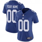 Women's New York Giants Customized Limited Blue Vapor Untouchable Jersey
