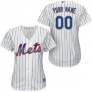 Women's New York Mets Customized White Cool Base Jersey