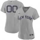Women's New York Yankees Customized Gray 2021 Field of Dreams Cool Base Jersey