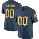 Women's Notre Dame Fighting Irish Custom Limited Blue Gold FUSE College Football Jersey