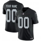 Women's Oakland Raiders Customized Limited Black FUSE Vapor Jersey