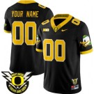 Women's Oregon Ducks Custom Black Fashion FUSE College Football Jersey