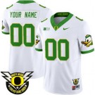 Women's Oregon Ducks Custom White Fashion FUSE College Football Jersey