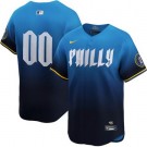 Women's Philadelphia Phillies Customized Blue 2024 City Connect Limited Jersey