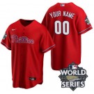 Women's Philadelphia Phillies Customized Red 2022 World Series Cool Base Jersey