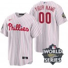Women's Philadelphia Phillies Customized White 2022 World Series Cool Base Jersey