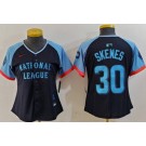 Women's Pittsburgh Pirates #30 Paul Skenes Navy 2024 All Star Limited Jersey