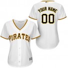 Women's Pittsburgh Pirates Customized White Cool Base Jersey