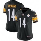 Women's Pittsburgh Steelers #14 George Pickens Limited Black Vapor Jersey