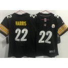 Women's Pittsburgh Steelers #22 Najee Harris Limited Black Vapor Jersey