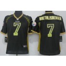 Women's Pittsburgh Steelers #7 Ben Roethlisberger Black Drift Jersey