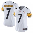 Women's Pittsburgh Steelers #7 Ben Roethlisberger Limited White Vapor Untouchable Jersey