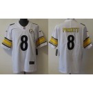 Women's Pittsburgh Steelers #8 Kenny Pickett Limited White Vapor Jersey