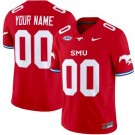 Women's SMU Mustangs Custom Limited Red FUSE College Football Jersey