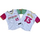 Women's San Diego Padres #13 Manny Machado White City Limited Jersey