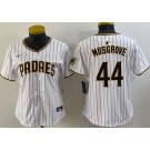 Women's San Diego Padres #44 Joe Musgrove White Limited Jersey
