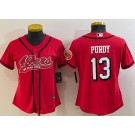 Women's San Francisco 49ers #13 Brock Purdy Limited Red Alternate Baseball Jersey