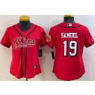Women's San Francisco 49ers #19 Deebo Samuel Red Alternate Baseball Jersey