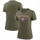 Women's San Francisco 49ers Olive 2022 Salute To Service Legend T Shirt
